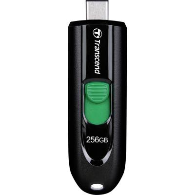 Transcend JetFlash 790C USB-stick 256 GB Zwart TS256GJF790C USB-C 3.2 Gen 1 Transcend JetFlash 790C USB-stick 256 GB Zwart TS256GJF790C USB-C 3.2 Gen 1