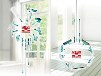 Leifheit watertrekker kop badkamer met click system - thumbnail
