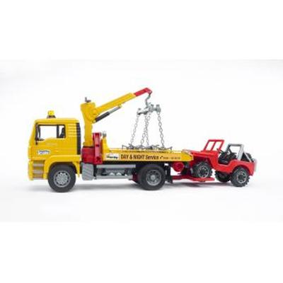 bruder MAN TGA Takelwagen met Jeep modelvoertuig - thumbnail