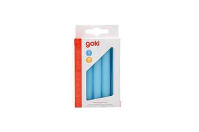 Goki kaarsjes blauw, 10st.