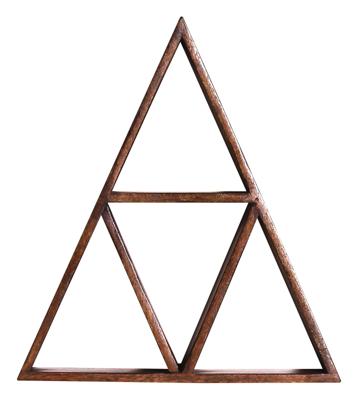 Artistiq Wandrek 'Novella' Mangohout, 45 x 40cm Artistiq Wandrek 'Novella' Mangohout, 45 x 40cm