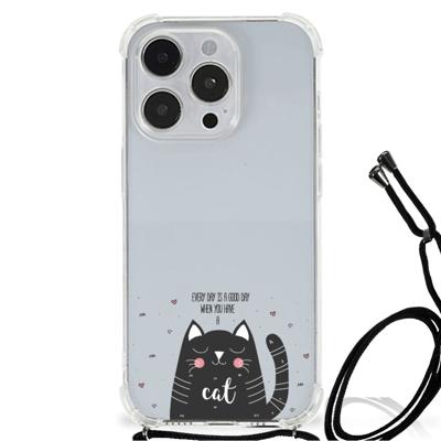 iPhone 14 Pro Max Stevig | Bumper Hoesje | Cat Good Day iPhone 14 Pro Max Stevig | Bumper Hoesje | Cat Good Day