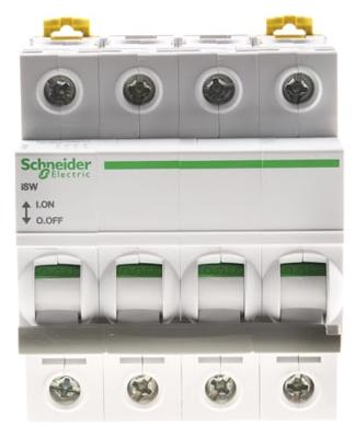 Schneider Electric A9S65463 Belastbare scheidingsschakelaar 63 A 240 V