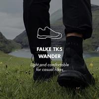 Falke TK5 Wander Wandelsok Heren Asphalt Mel. 44-45 - thumbnail