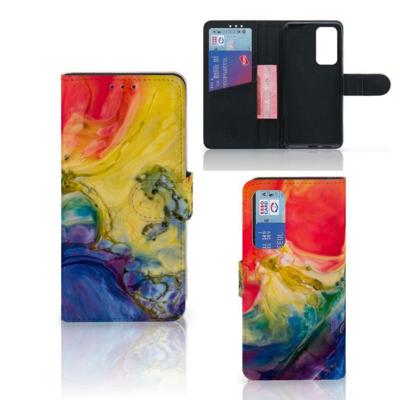 Hoesje Huawei P40 Watercolor Dark Hoesje Huawei P40 Watercolor Dark