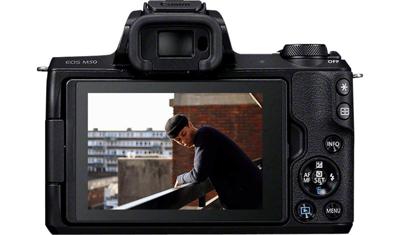 Canon EOS M50 + EF-M 15-45mm f/3.5-6.3 IS STM + EF-M 55-200mm f/4.5-6.3 IS STM SLR camerakit 24,1 MP CMOS 6000 x 4000 Pixels Zwart