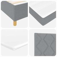 Boxspringbed met matras Lichtgrijs 80 x 200 cm Stof - thumbnail