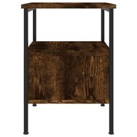 Nachtkastjes 2 st 34x36x50 cm bewerkt hout gerookt eikenkleurig - thumbnail