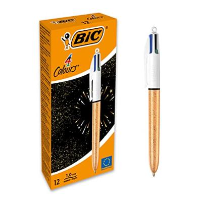 Bic Colours Frozen 4-kleurenbalpen, medium, klassieke inktkleuren, doos van 12 stuks - thumbnail