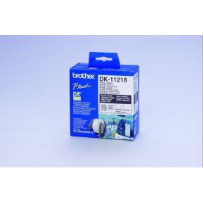 Brother DK-11218 voorgestanst rond label - papier printlint Brother DK-11218 voorgestanst rond label - papier printlint