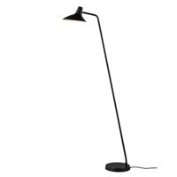 Staande lamp zwart E14 fitting schakelaar DFTP Darci 143 cm - thumbnail