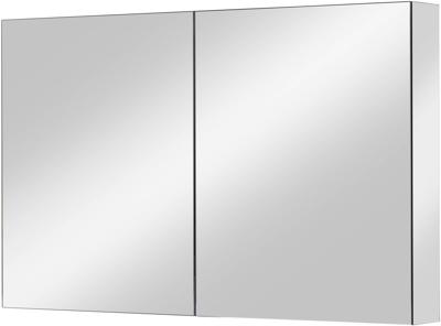 Ben Vario Spiegelkast 2 gelijke delen met spiegelmelamine omtrokken zijpanelen 100x14x75 cm Ben Vario Spiegelkast 2 gelijke delen met spiegelmelamine omtrokken zijpanelen 100x14x75 cm