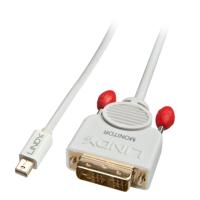 41957 Mini DisplayPort naar DVI-D kabel wit 2m - thumbnail