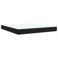 Boxspring met matras fluweel zwart 180x200 cm - thumbnail