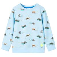 VidaXL Kindertrui 128 gemêleerd lichtblauw - thumbnail
