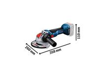 Bosch Professional GWX 18V-10 06017B0100 Haakse accuslijper 125 mm Zonder accu, Zonder lader 18 V - thumbnail