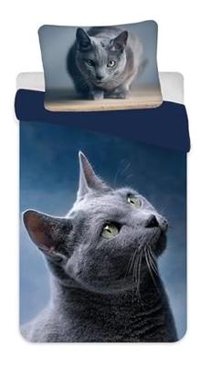 Sweet Home dekbedovertrek poes 140 x 200 cm - 70 x 90 cm