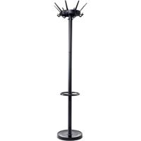 Maul kapstok caligo metaal, hoogte 175 cm, 32 kledinghaken met parapluhouder, zwart RAL 9004 - thumbnail