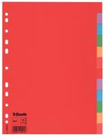 Tabbladen Esselte Economy A4 12-delig karton 11-rings assorti - thumbnail