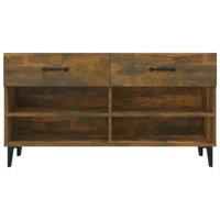 VidaXL Schoenenkast 102x35x55 cm bewerkt hout gerookt eikenkleurig - thumbnail