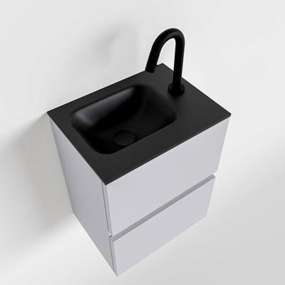 MONDIAZ ADA 40cm toiletmeubel cale. LEX wastafel urban rechts 1 kraangat MONDIAZ ADA 40cm toiletmeubel cale. LEX wastafel urban rechts 1 kraangat