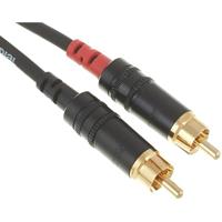Cordial CFU1,5PC Audio Adapterkabel [2x Jackplug male 6,3 mm - 2x Cinch-stekker] 1.50 m Zwart - thumbnail