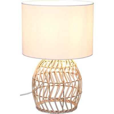 LED Tafellamp Hout - Bruin - E27 Fitting - Stijlvolle Tafelverlichting