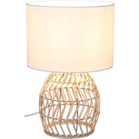 LED Tafellamp Hout - Bruin - E27 Fitting - Stijlvolle Tafelverlichting - thumbnail