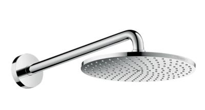 Hansgrohe Raindance select p 1jet powderrain hoofddouche met douchearm chroom 27607000 Hansgrohe Raindance select p 1jet powderrain hoofddouche met douchearm chroom 27607000