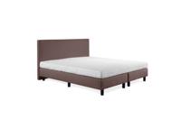 Beddenleeuw Boxspring Bed Nora - 80x200 - Incl. Hoofdbord + Matras - Bruin - thumbnail