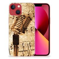 Apple iPhone 13 | Siliconen hoesje | met foto Bladmuziek - thumbnail