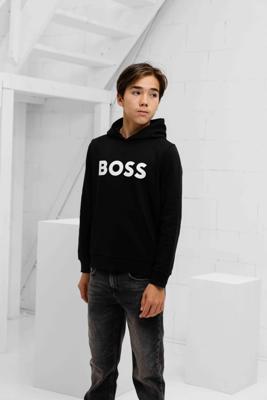 Hugo Boss Hoodie Kids Zwart - Maat 140 - Kleur: Zwart | Soccerfanshop