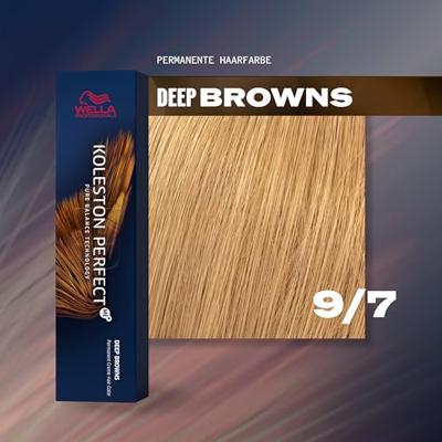 Wella Professionals Koleston Perfect Me+ Permanent Creme Colour 9/7 Very Light Blonde Brown 60ml