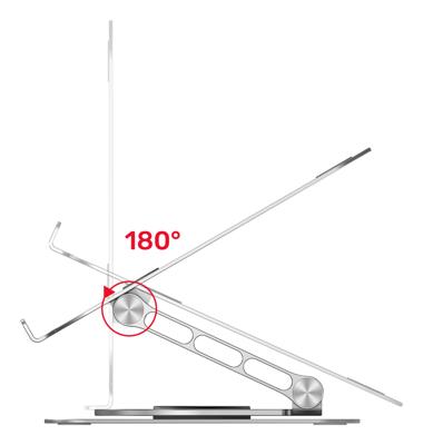 Unitek OT180SL01 360° verstelbare laptopstandaard 10-16”