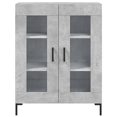 Dressoir 69,5x34x90 cm bewerkt hout betongrijs
