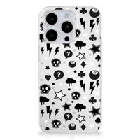 Silicone Back Case iPhone 15 Pro Max Silver Punk - thumbnail
