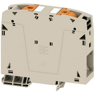 Weidmüller 2742120000 Doorgangsserieklem Push-In-klem, Steekaansluiting Donkerbeige 5 stuk(s)