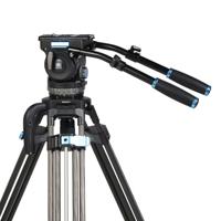Sirui Twin-Leg Video Tripod 100mm Half-Bowl + VHS18 Professional Fluid Head - thumbnail