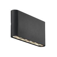 Wandlamp buiten up en downlighter gevelverlichting &apos;Kinver&apos; Nordlux buitenlamp zwart modern - thumbnail
