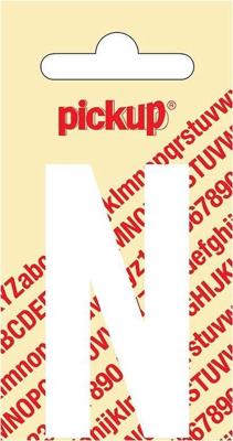 Plakletter Nobel Sticker witte letter N Pickup - Pickup