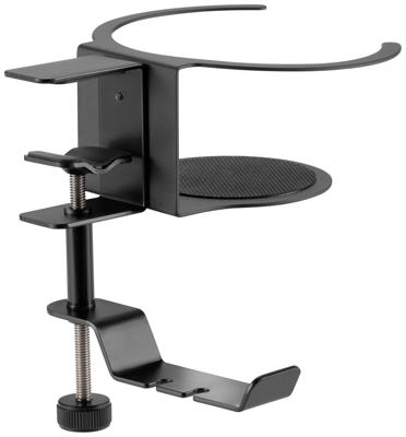 SpeaKa Professional SP-HCH-120 Koptelefoonhouder Geïntegreerde kabelvoering Zwart