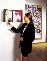 Durable Wandhouder | 10 zichtpanelen | zwart/grijs polyamide | met profielframef. | 1 stuk - 563122 563122 - thumbnail