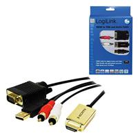 LogiLink CV0052A video kabel adapter HDMI naar VGA/audio - thumbnail