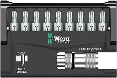 Wera Bit-Check 10 Drywall 1 05136011001 Bitset 10-delig - thumbnail
