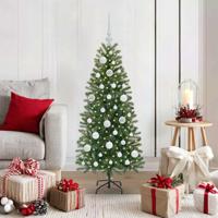VidaXL Kunstkerstboom met 150 led met standaard groen 120 cm pe en pvc - thumbnail
