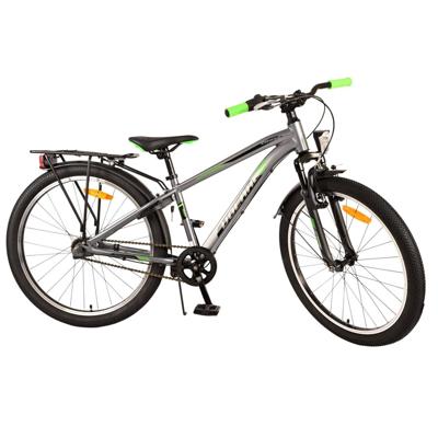 Volare cross kinderfiets - jongens - 24 inch - donker grijs- 3 versnellingen