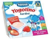 Nestle Yogolino® Aardbei 6+ maanden baby toetje 4 x 100 g bij Jumbo - thumbnail
