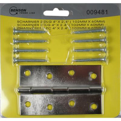 Hofftech Scharnier 100 mm. x 60 mm. (2 Delig)