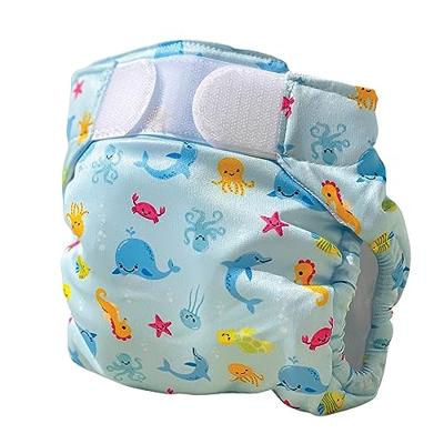 Freds Swim Academy wasbare zwemluier zeedieren maat 2 9-16 kg blauw