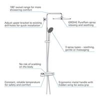 GROHE Vitalio Joy Regendoucheset Opbouw - hoofddouche 31cm - handdouche rond - zeepschaal - chroom 26401001 - thumbnail